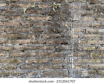 the walls were made of red bricks, and some of them were worn with age - Shutterstock ID 2312061707