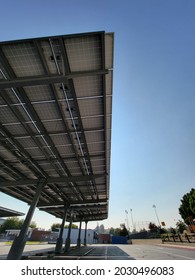 Walnut, CA, United States - 8-24-2021: Suzanne Middle School Solar Carport