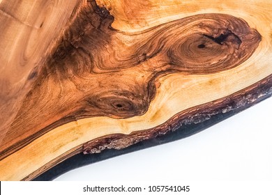 Walnut Counter Top Covered With Epoxy Resin