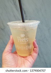 Walnut Creek, CA, USA-April 20, 2018, Peets Coffee Tea