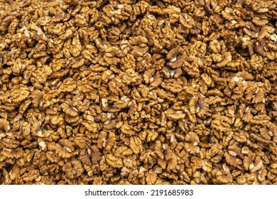 Walnut Kernels. Food Background. Raw Vegan Diet.