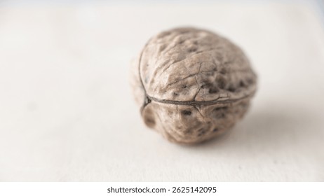 Walnut with three shells. The walnut with its particolar shape, tripartite or trilobate, which is a rarity, a bit like the four-leaf  clover, according to some beliefs is a powerful lucky charm