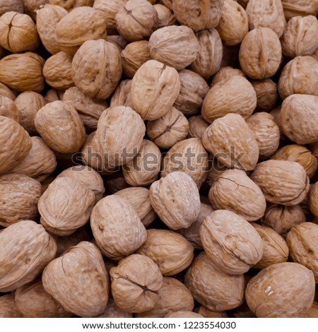 Walnuts in bulk.