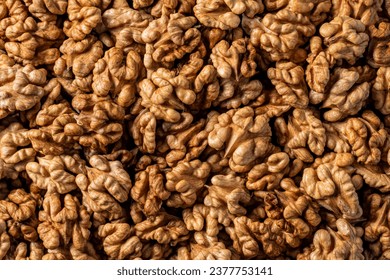 Walnuts close-up. Healthy eating. Background image