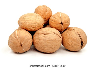 Walnuts Isolated On White