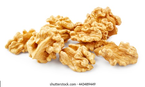 Walnuts Isolated On White Background