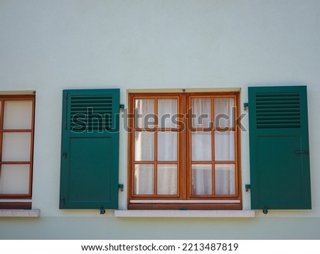 Walshwiller is commune in north-east of France in Grand Est region, Haut-Rhin department, Altkirch district, Altkirch canton. beautiful facade of old house Stock photo © 