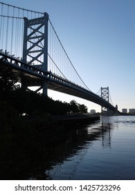 Walt Whitman Bridge During Sunrise