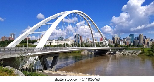 The Walterdale Bridge is a suspension bridge across the North Saskatchewan River in Edmonton, Alberta, Canada.