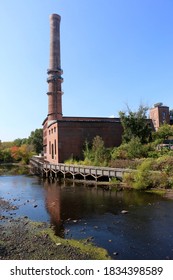 Waltham, MA - October 10 2020: View Of The Charles River Museum Of Industry And Innovation, Located In The Former Francis Cabot Lowell Textile Mill