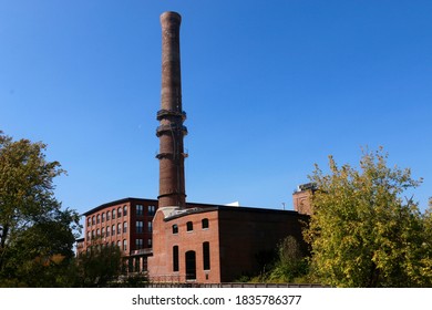 Waltham, MA - October 10 2020: The Charles River Museum Of Industry And Innovation, Located In The Former Francis Cabot Lowell Textile Mill