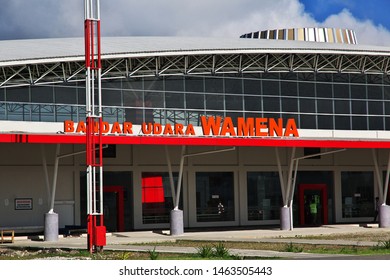 Wamena, Papua / Indonesia - 11 Aug 2016: The Airport of Wamena, Papua