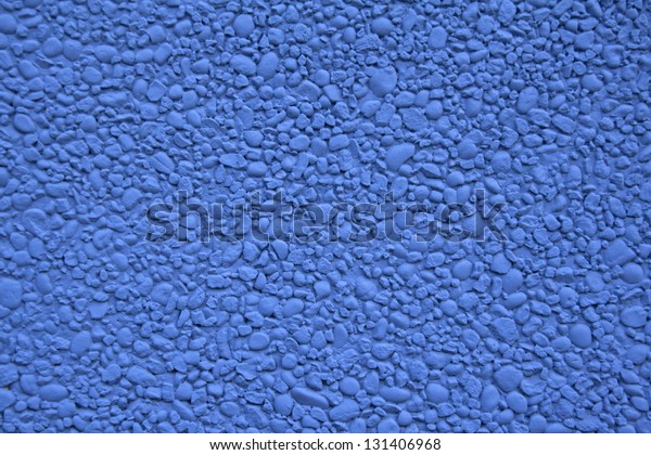 Wand Aus Leuchtend Blau Gestrichenem Waschbeton Stock Photo Edit Now