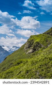 The Wandertrail Horizontweg from Alpen Tower to Engstlenalp, along Gental, Switzerland - Shutterstock ID 2394542891