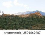 Wangdue Phodrang Dzong ruins, Bhutan. The dzong was built in 1638 by Shabdrung Ngawang Namgyal. The dzong was burn down by a fire in June 2012.