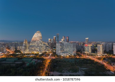 Wangjing Soho At Sunset