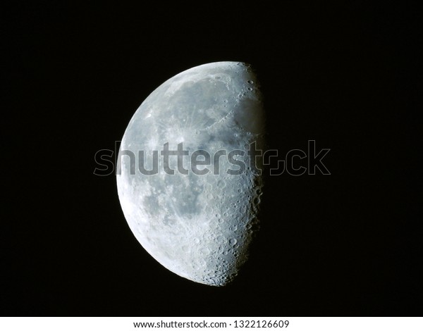 Waning Gibbous moon / Waning means that it is\
getting smaller. Gibbous refers to the shape, which is less than\
the full circle of a Full\
Moon