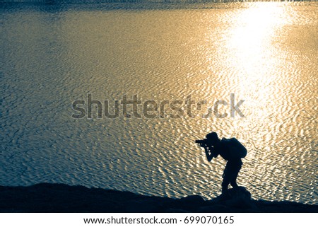 Similar – Image, Stock Photo forget the world Sports