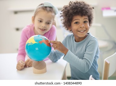  I Want To Go Around The World. Children In Preschool.