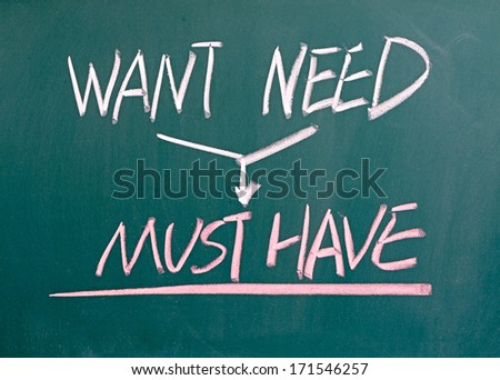 want need must have conceptional drawing stock photo (edit now