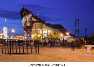 WANTAGH, NY - JUNE 13, 2015: View Of Nikon At Jones Beach  Theater On Long Island NY At Night.