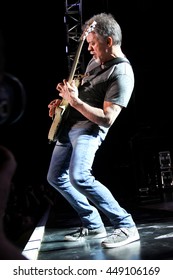 WANTAGH, NY-AUG 14: Eddie Van Halen Of Van Halen Performs Onstage At Jones Beach Theater On August 14, 2015 In Wantagh, New York.