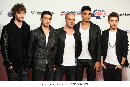 The Wanted Arriving For The Capital Radio Jingle Bell Ball, O2 Arena, London. 09/12/2012 Picture By: Alexandra Glen