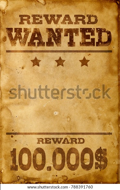 Wanted Poster Concept Stock Photo Edit Now