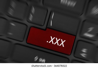 Wanting to watch porn, pressing porn button on a computer keyboard