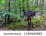 Wapack Trail Wood Marker on Pack Monadnock Mountain
