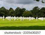 War cemetery Omaha beach Normandy