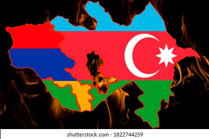 War. Conflict Between Armenia And Azerbaijan Over Nagorno-Karabakh. Let's Stop The War.