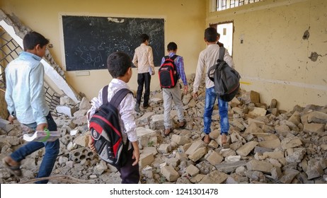 The War Destroyed Most Of The Schools In The Southern City Of Taiz.
Yemen / Taiz City.
2018-11-02