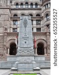 War memorial in front of Old City Hall in Toronto, Canada