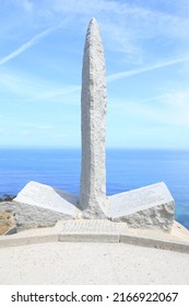 War memorial in Omaha Beach, Normandy, France, 05-28-2022