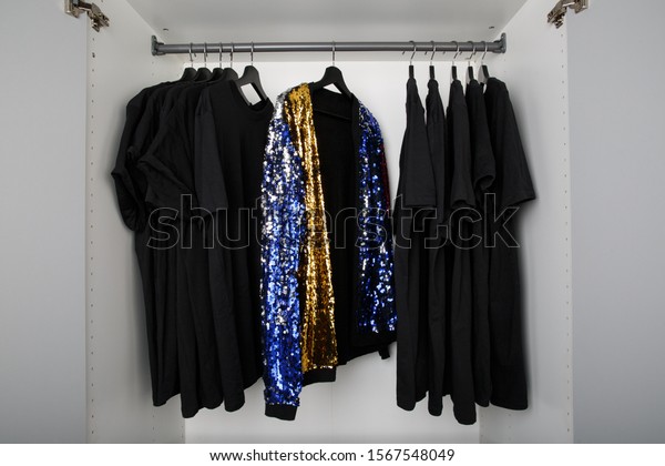 Wardrobe Colorful Sequin Cardigan Among Same Stock Photo Edit Now