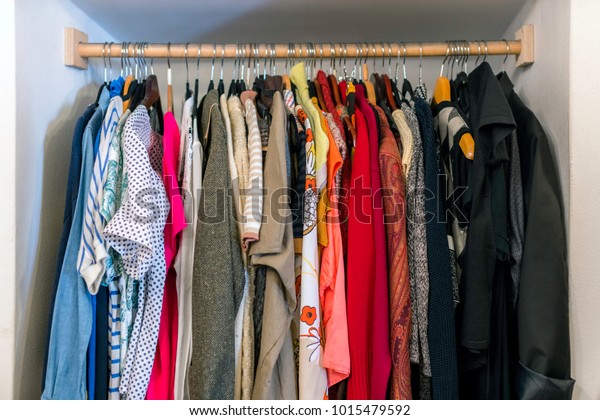 Wardrobe Full Clothes Royalty Free Stock Image