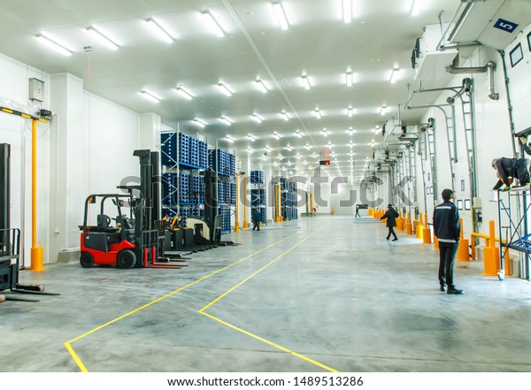 Warehouse Freezer Logistics Storage Loading Shipment Stock Photo (Edit ...