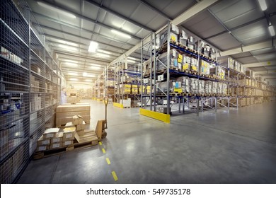 warehouse interior - Shutterstock ID 549735178
