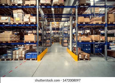 Warehouse Interior In Logistic Center