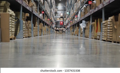 Warehouse large storage or cargo for distribution. - Shutterstock ID 1337431508