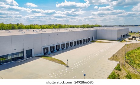  warehouse, loading, unloading, truck, semi-trailer, storage, ramp,semi-trailer, storage,  - Powered by Shutterstock