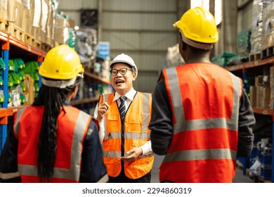 Warehouse manager assesses individual performance of staff. Evaluate work quality, skill levels, improvement needs. Giving guidance and direction. Identifying competency gaps, creating an action plan - Powered by Shutterstock