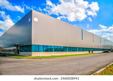 Warehouse, manufacturing building, and industrial park - Powered by Shutterstock