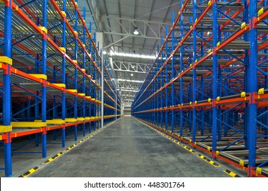 Warehouse  Shelving  Storage, Metal, Pallet Racking System In Warehouse