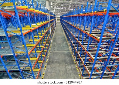 Warehouse  shelving  storage, metal, pallet racking system