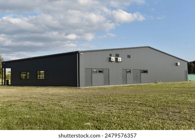 Warehouse and technical facilities equipped with CCTV cameras and air conditioning in rural areas