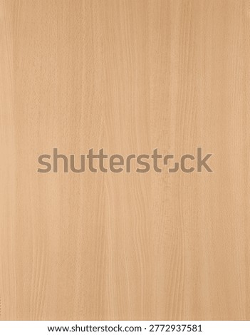 Warm beech-effect laminate panel with peachy cream tones and straight vertical grain, light decorative wood-look surface for soft interior backgrounds