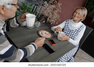 Warm Family Coffee Break Outdoors - Powered by Shutterstock