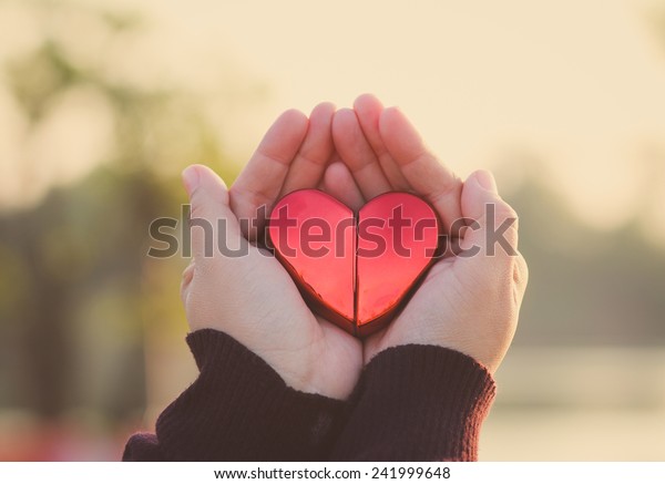 Warm Heart Warm Hand Warm Love Stock Photo Edit Now